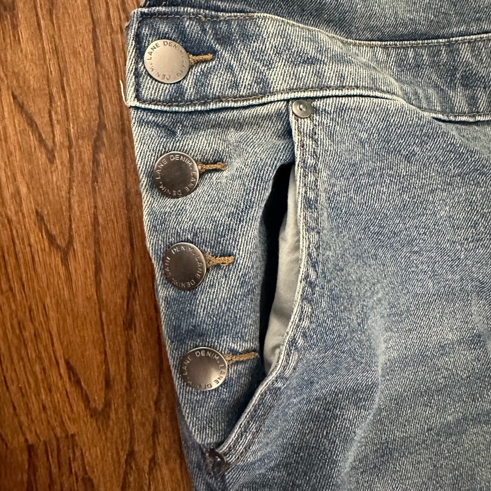 Lane Bryant ankle straight-leg denim overalls new with tags! - Picture 3 of 11